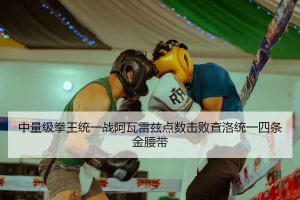 中量级拳王统一战阿瓦雷兹点数击败查洛统一四条金腰带